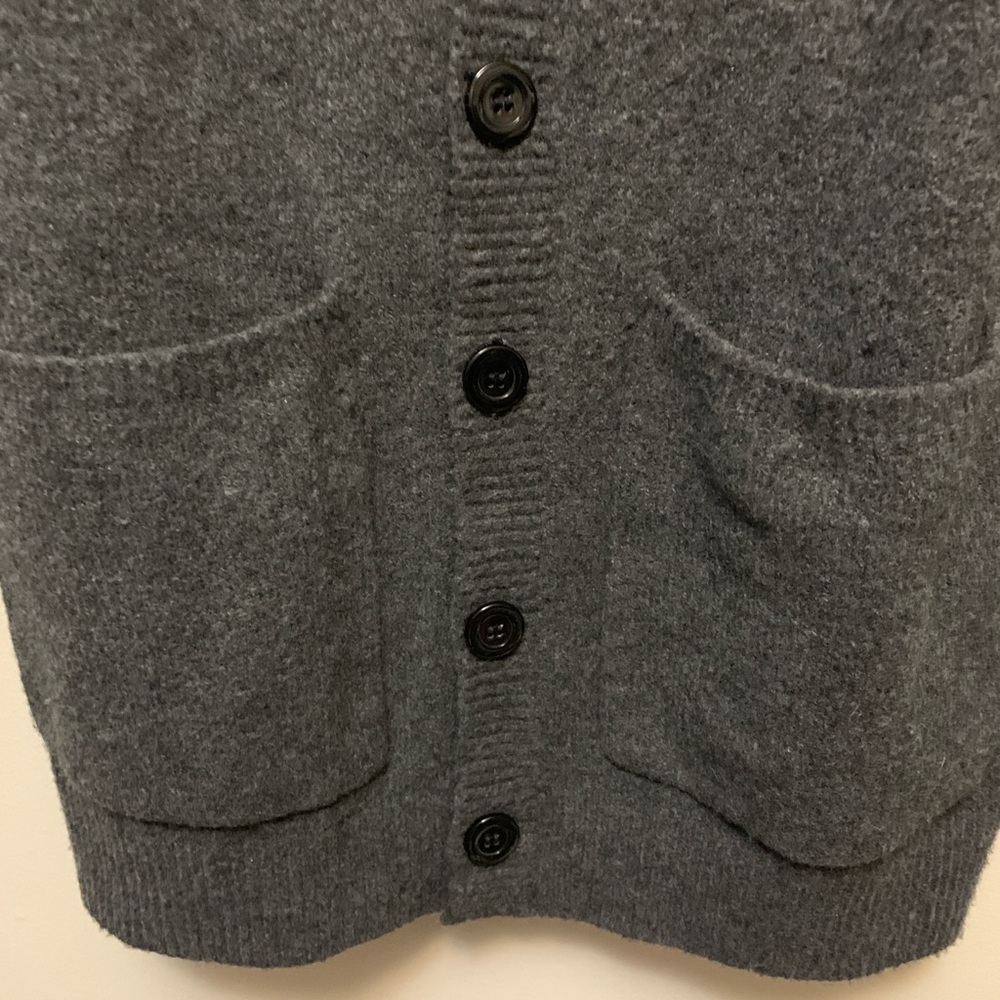 Zara Man Oversized Charcoal Soft Knit Cardigan - Picture 4 of 6